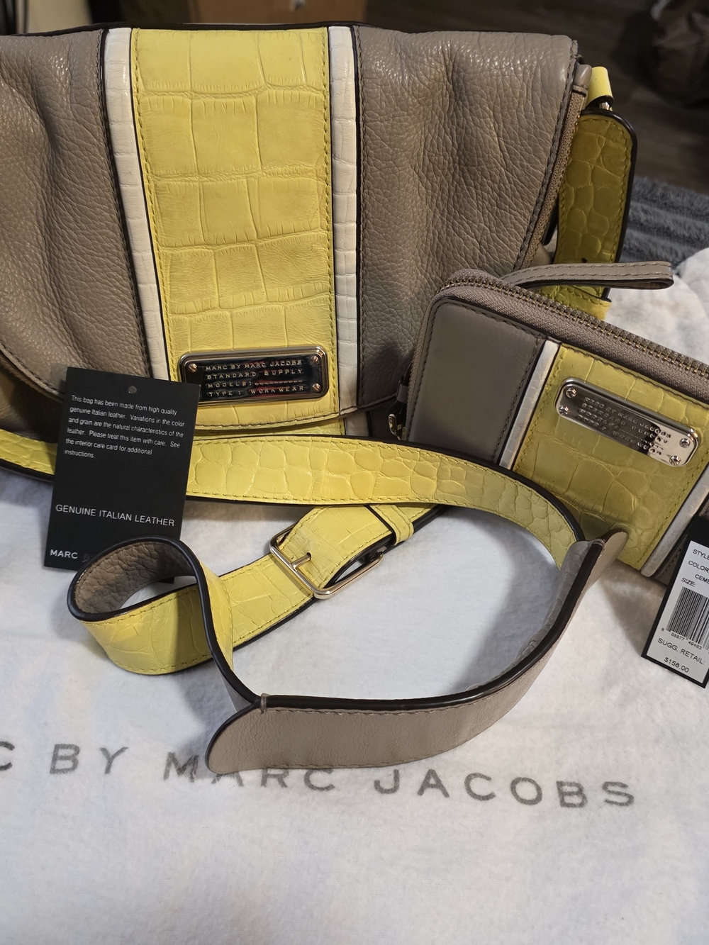 Marc by Marc Jacobs Cement Bag And Wallet